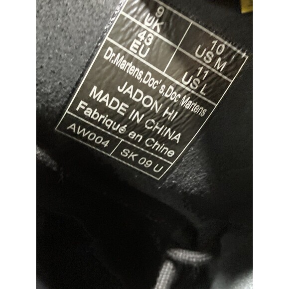 Dr. Martens Jadon Platform Black Leather Womens Boot Size 10 - Picture 11 of 13